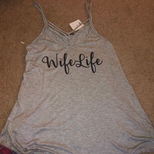Wife Life flowy tank